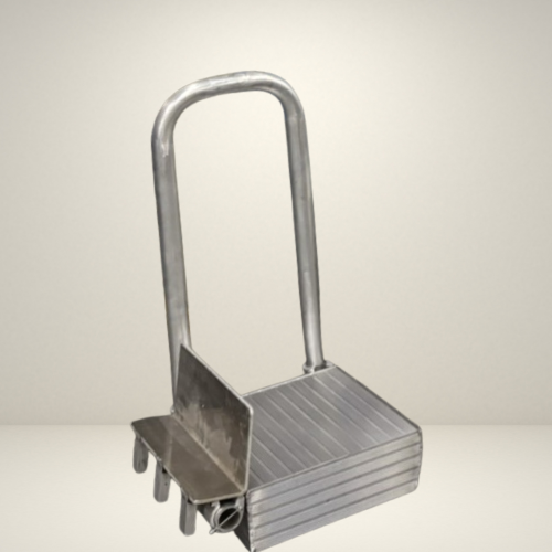 Folding gangway with handrails